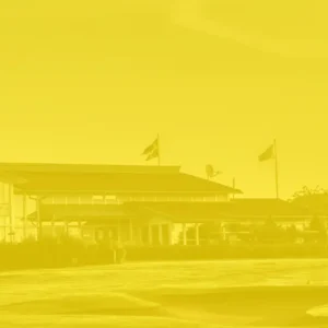 stockholm golf tour på troxhammar gK. BIld av klubbhuset
